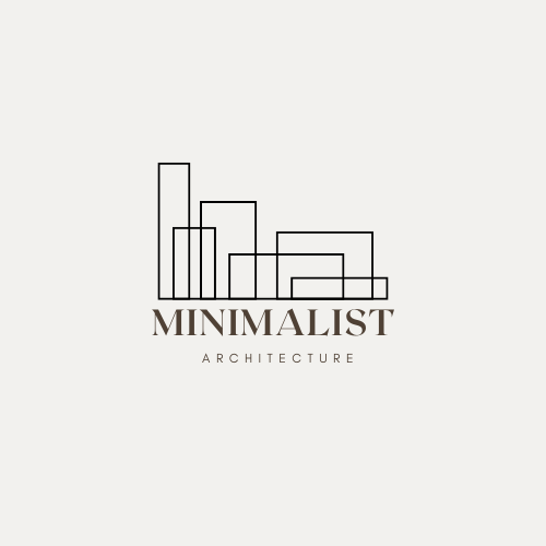 Home Grey And Beige Flat Minimalist Architecture Logo